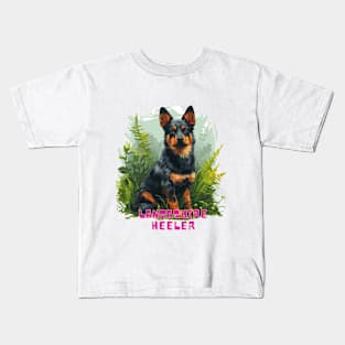 Lancashire heeler dog sitting in the grass Kids T-Shirt